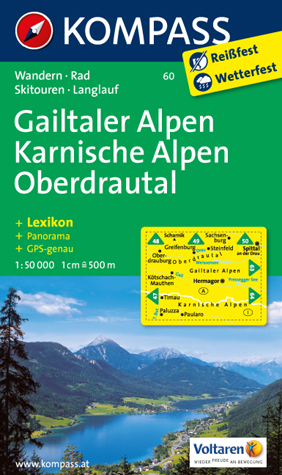 Kartenblatt Gailtaler Alpen